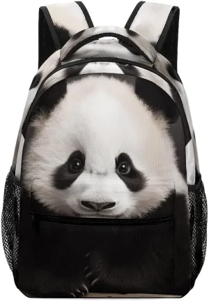 Stylish Backpack, Cute Black And White Panda Print Durable Backpack Travel Backpack Hiking Backpack Ergonomic Backpack Comfortable Backpack