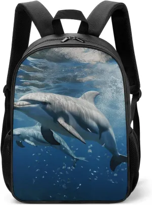 Stylish Backpack, Cute Dolphins Print Durable Backpack Travel Backpack Hiking Backpack Ergonomic Backpack Comfortable Backpack