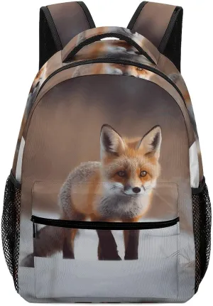 Stylish Backpack, Cute Fox Print Durable Backpack Travel Backpack Hiking Backpack Ergonomic Backpack Comfortable Backpack