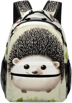 Stylish Backpack, Cute Hedgehog Print Durable Backpack Travel Backpack Hiking Backpack Ergonomic Backpack Comfortable Backpack