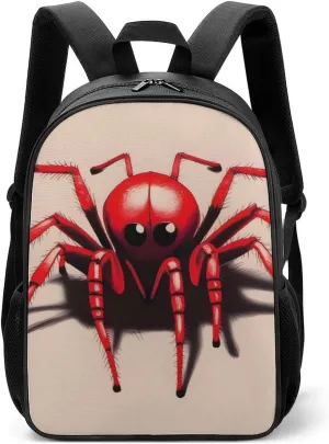 Stylish Backpack, Cute Little Red Spider Print Durable Backpack Travel Backpack Hiking Backpack Ergonomic Backpack Comfortable Backpack, Style