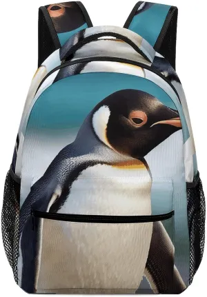 Stylish Backpack, Cute Penguin Print Durable Backpack Travel Backpack Hiking Backpack Ergonomic Backpack Comfortable Backpack