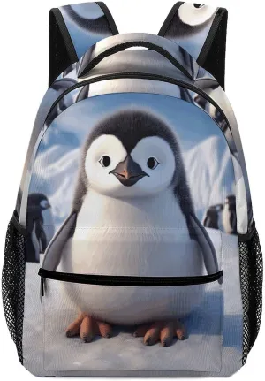 Stylish Backpack, Cute Penguin Print Durable Backpack Travel Backpack Hiking Backpack Ergonomic Backpack Comfortable Backpack