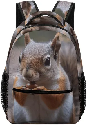 Stylish Backpack, Cute Squirrel Print Durable Backpack Travel Backpack Hiking Backpack Ergonomic Backpack Comfortable Backpack, Style