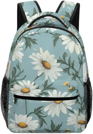 Stylish Backpack, Daisy Print Durable Backpack Travel Backpack Hiking Backpack Ergonomic Backpack Comfortable Backpack