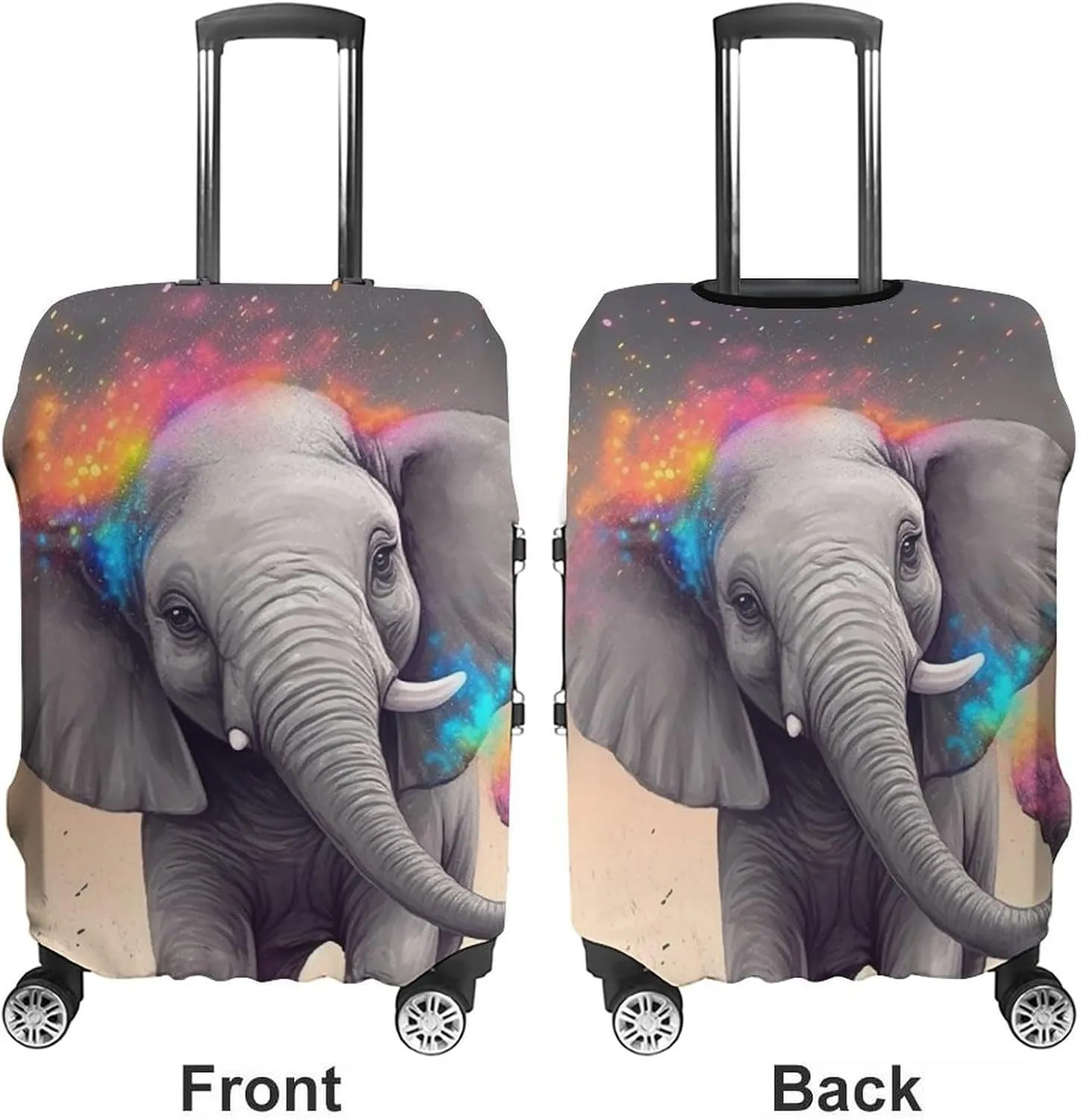Suitcase Covers for Luggage Animal Cartoon Elephant Fashion Luggage Cover Washable Protector Waterproof Suitcase Cover Anti-scratch Travel Suitcases Covers Case for 19-32 Inch Luggages M