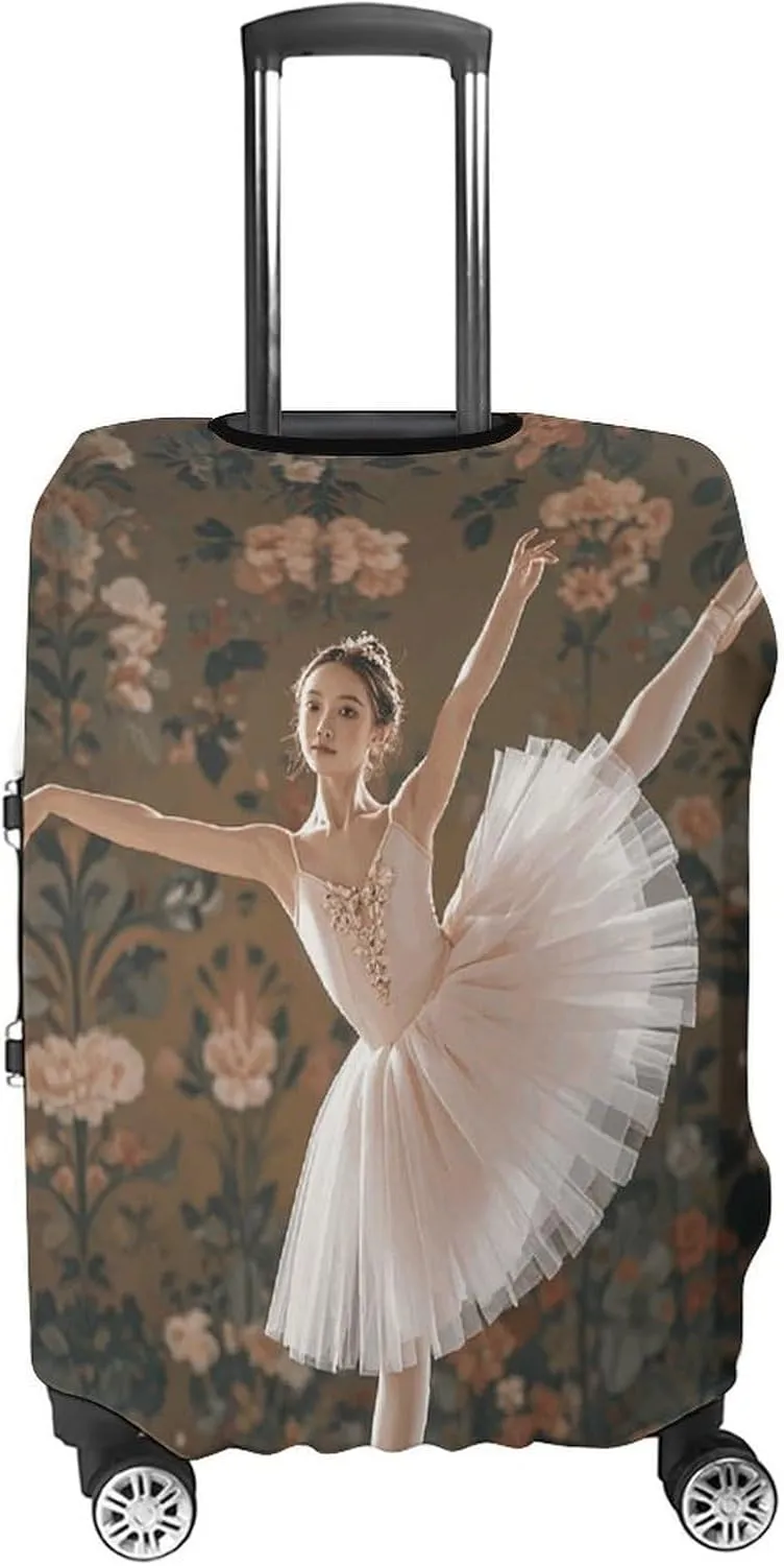 Suitcase Covers for Luggage Ballerina Dance Fashion Luggage Cover Washable Protector Waterproof Suitcase Cover Anti-scratch Travel Suitcases Covers Case for 19-32 Inch Luggages XL