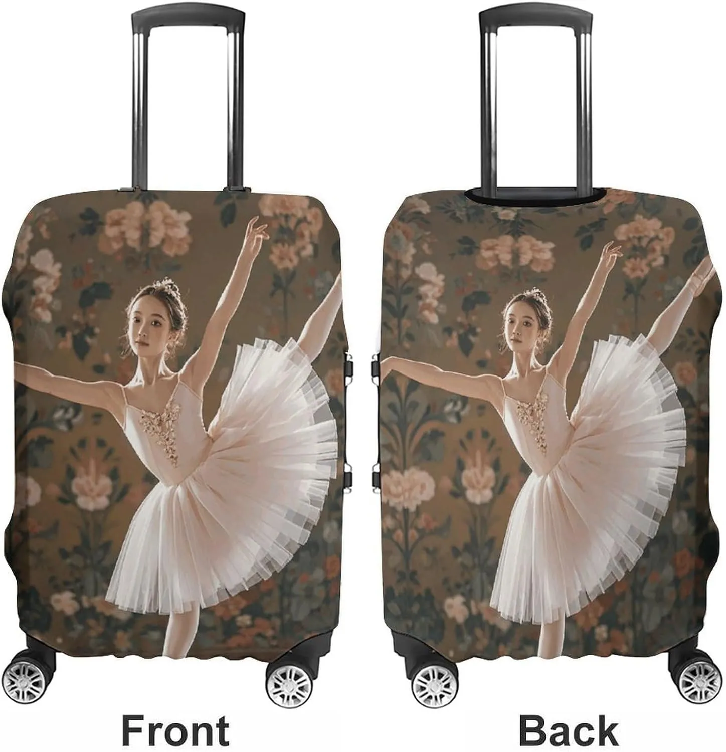 Suitcase Covers for Luggage Ballerina Dance Fashion Luggage Cover Washable Protector Waterproof Suitcase Cover Anti-scratch Travel Suitcases Covers Case for 19-32 Inch Luggages XL