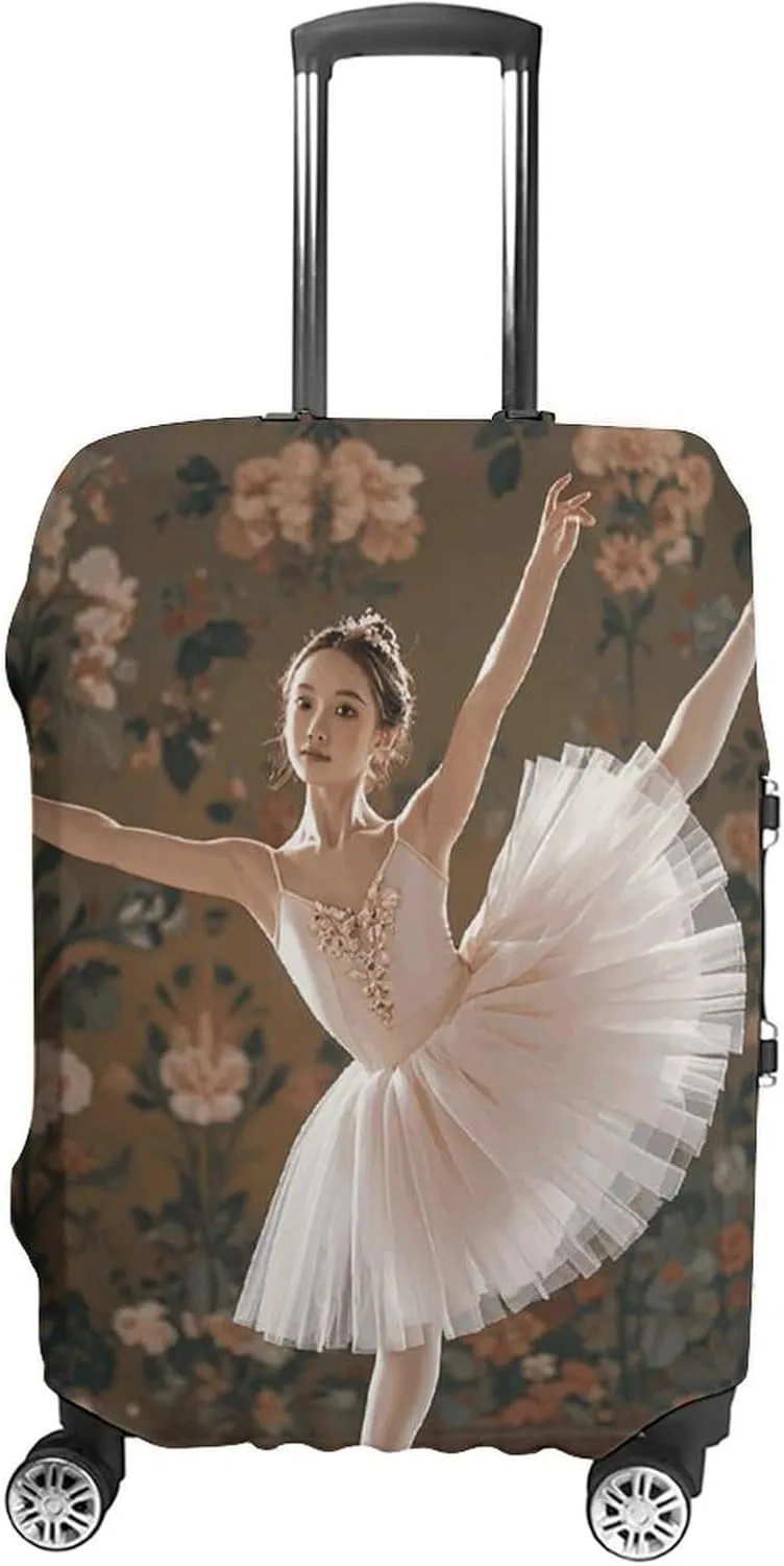 Suitcase Covers for Luggage Ballerina Dance Fashion Luggage Cover Washable Protector Waterproof Suitcase Cover Anti-scratch Travel Suitcases Covers Case for 19-32 Inch Luggages XL