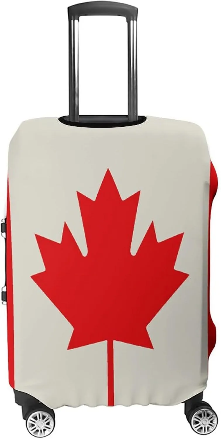 Suitcase Covers for Luggage Retro Canada Flag Pattern Fashion Luggage Cover Washable Protector Waterproof Suitcase Cover Anti-scratch Travel Suitcases Covers Case for 19-32 Inch Luggages S