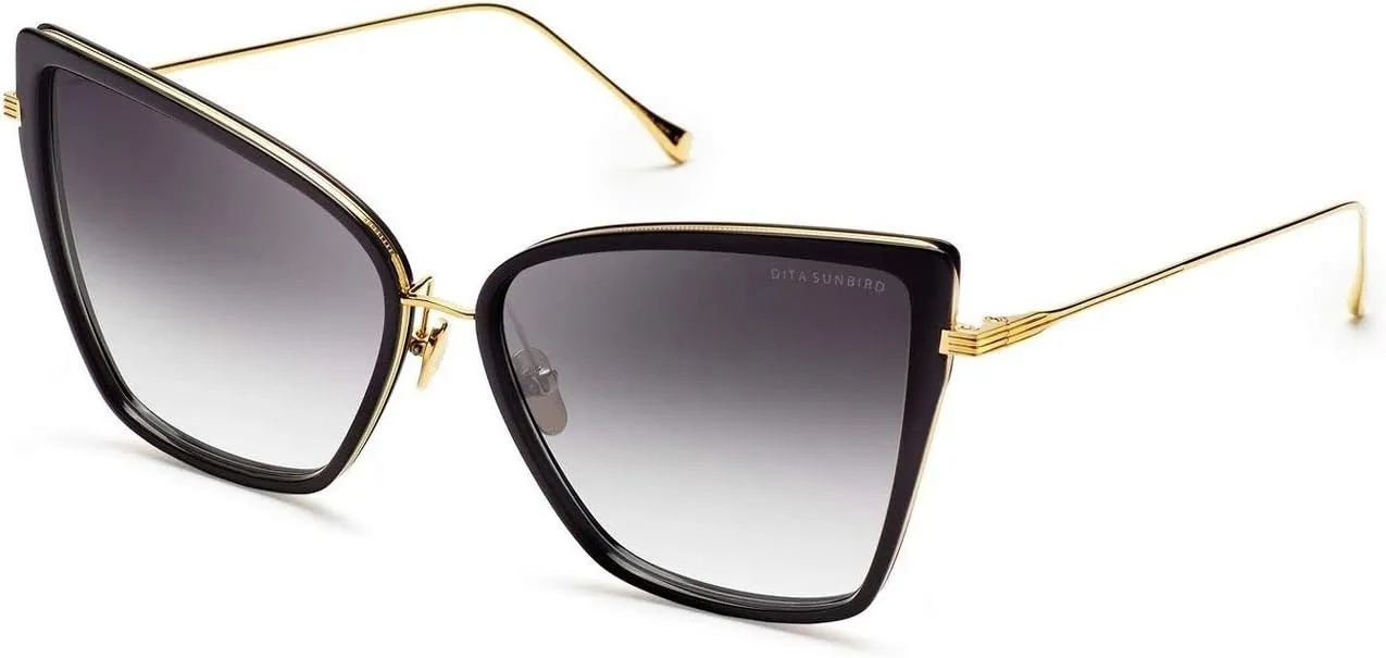 Sunglasses Dita SUNBIRD 21013 A-BLK-GLD Black18K Gold w/ Dark Grey to Clear-AR
