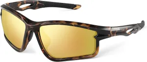 suoso Polarized Sports Sunglasses Men: Running Sunglasses Women Wrap Around Glasses for Fishing Driving UV400 Protection TR90