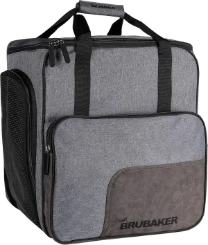 Super Performance Ski Boot Bag Helmet Bag Backpack with Shoe Compartment - Grey Black