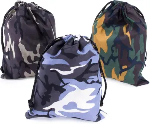 Super Z Outlet Camouflage Drawstring Travel Bags Pouch Sacks for Party Favors, Outdoor Camping Picnics, Hiking 8" x 10" (Drawstring, 24, Count)
