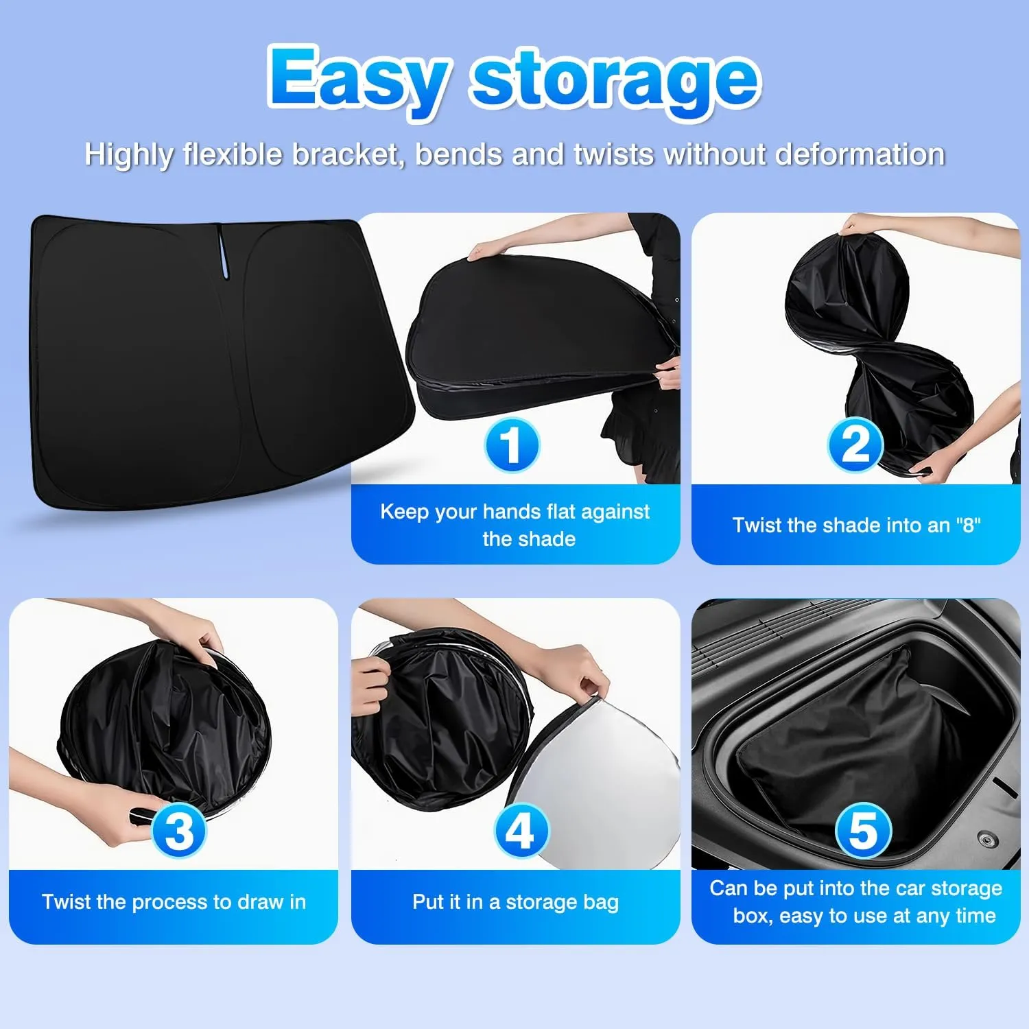 T TGBROS Window Sunshade for 2019-2024 2025 Toyota RAV4 Accessories Windshield Side Rear Window Full Set Privacy Car Sun Shades Foldable for Baby/Camping Blocks UV Rays 8PCS