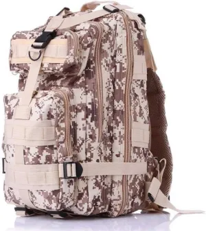Tactical Backpack Military Army 3P Molle Backpack for Hiking Trekking Camouflage (Desert Digital)