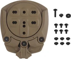 Tactical Belt Holster Adapter Quick Attachment System, Drop Leg Platform 360 Degree Revolve Locking Modular Holster Adapter Base Accessories