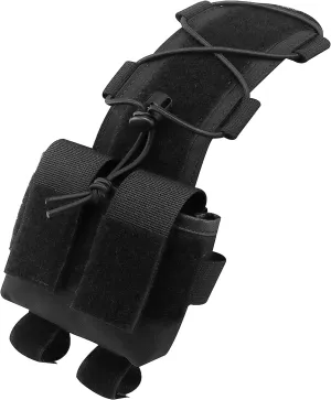 Tactical Helmet Battery Pouch, MK2 Helmet NVG Battery Pack Case Counterweight Pouch Balance Weight Bag with Hook N Loop for Hunting Airsoft