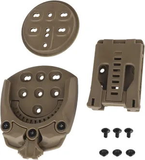 Tactical Holster Quick Attachment System, Mid-Low Ride Holster Platform Adapter, Belt Loop 360 Degree Angles Drop Leg Platform Adapter