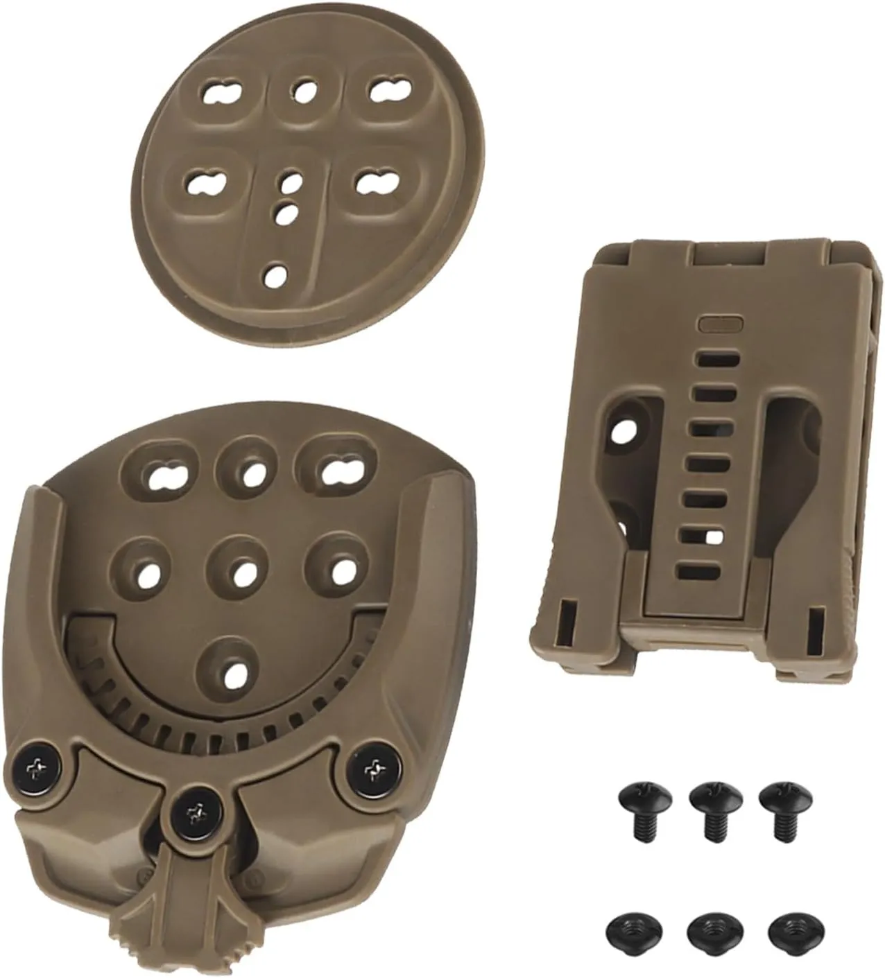 Tactical Holster Quick Attachment System, Mid-Low Ride Holster Platform Adapter, Belt Loop 360 Degree Angles Drop Leg Platform Adapter