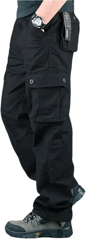 Tactical Pants for Men Stretch Ripstop Waterproof Zipper Cargo Hiking Pants Breathable Work Pant Hunting with Pockets