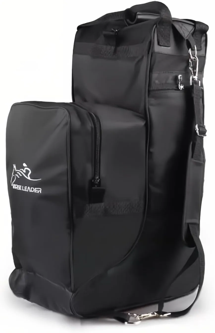 Tall Boot and Helmet Carrier - Waterproof 3 in 1 Equestrian Travel Bag for Horse Riding, Large Capacity, English Bag Carry All