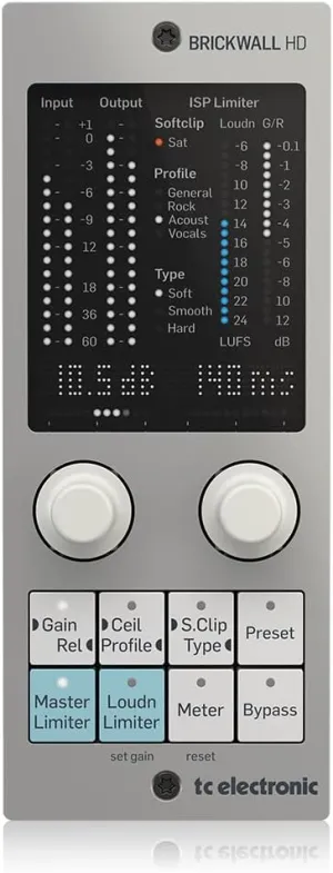 TC Electronic BRICKWALL HD NATIVE/BRICKWALL HD-DT Mastering Brickwall Limiter Plug-In with Optional Hardware Interface