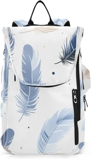 Tennis Bag Tennis Backpack for Women Men, Tennis Bag Holds 2 Rackets, Pickleball Paddles Balls, Badminton Squash, Cute Feather (25)
