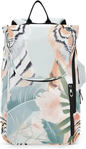 Tennis Bag Tennis Backpack for Women Men, Tennis Bag Holds 2 Rackets, Pickleball Paddles Balls, Badminton Squash, Cute Tiger (29)