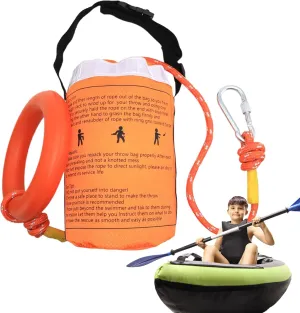 Throw Bag - Throw Bags for Water Rescue | Reflective Floating Rope Outdoor | Reflective Floating Water Rescue Throw Bag With Rope | High-Visibility Safety Boat Save Gear for Rafting Fishing