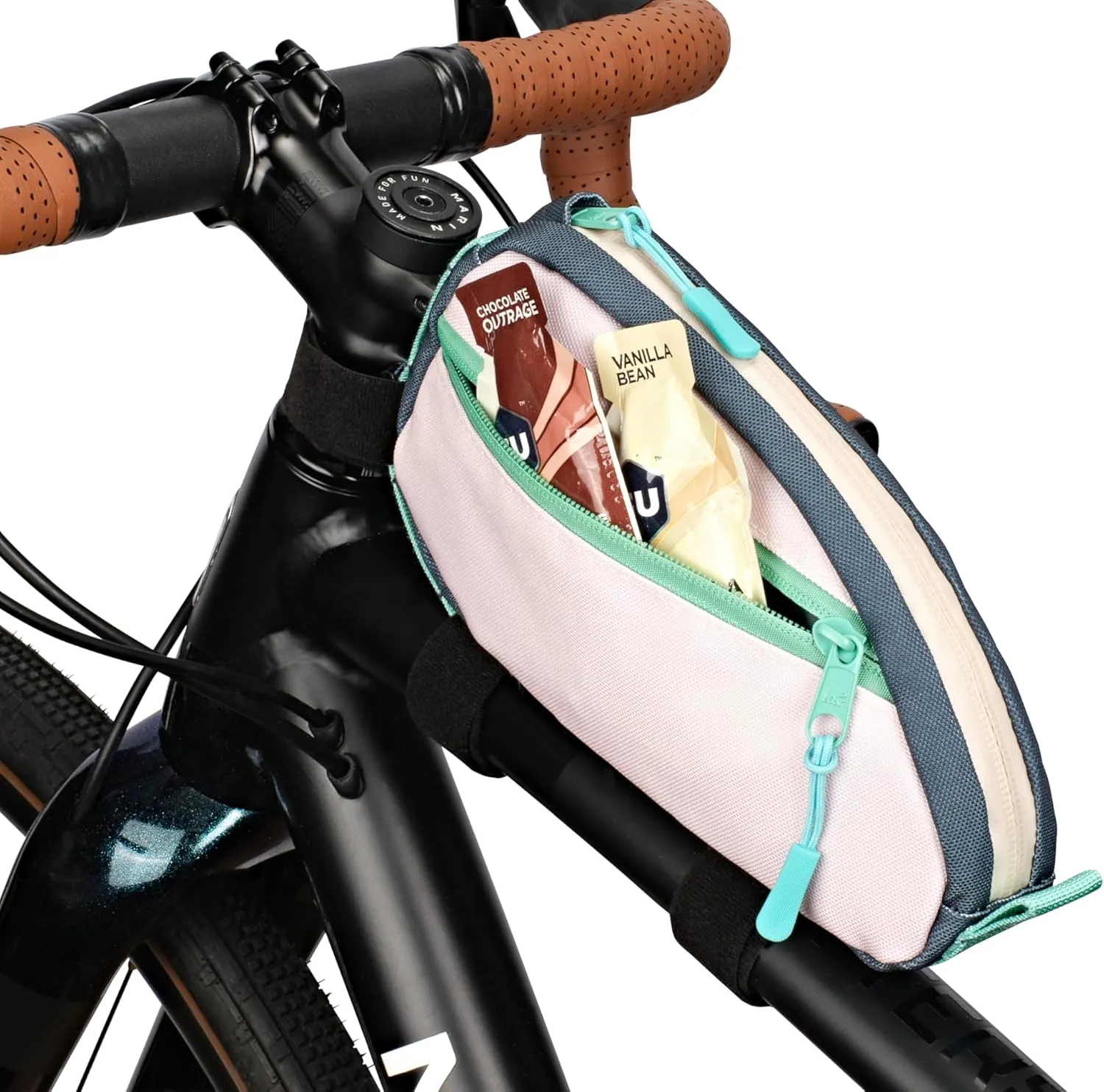 Top Tube Bike Bag Bicycle Front Frame Bag Bike Accessories Pouch (Cascade Green)