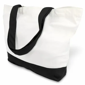TOPDesign 12-Pack Super Strong Large 12oz Cotton Canvas Tote Bags, Reusable Grocery Shopping Cloth Bags, Fashionable Two-Tone Totes for Crafts, DIY Your Creative Designs