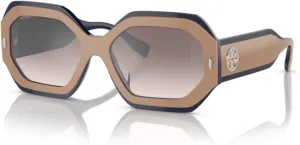 Tory Burch TY7192U Hexagonal Sunglasses for Women   BUNDLE With Designer iWear Complimentary Eyewear Kit