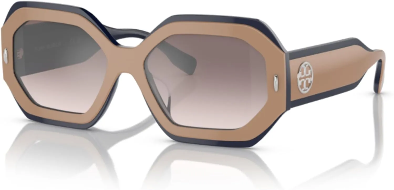 Tory Burch TY7192U Hexagonal Sunglasses for Women   BUNDLE With Designer iWear Complimentary Eyewear Kit