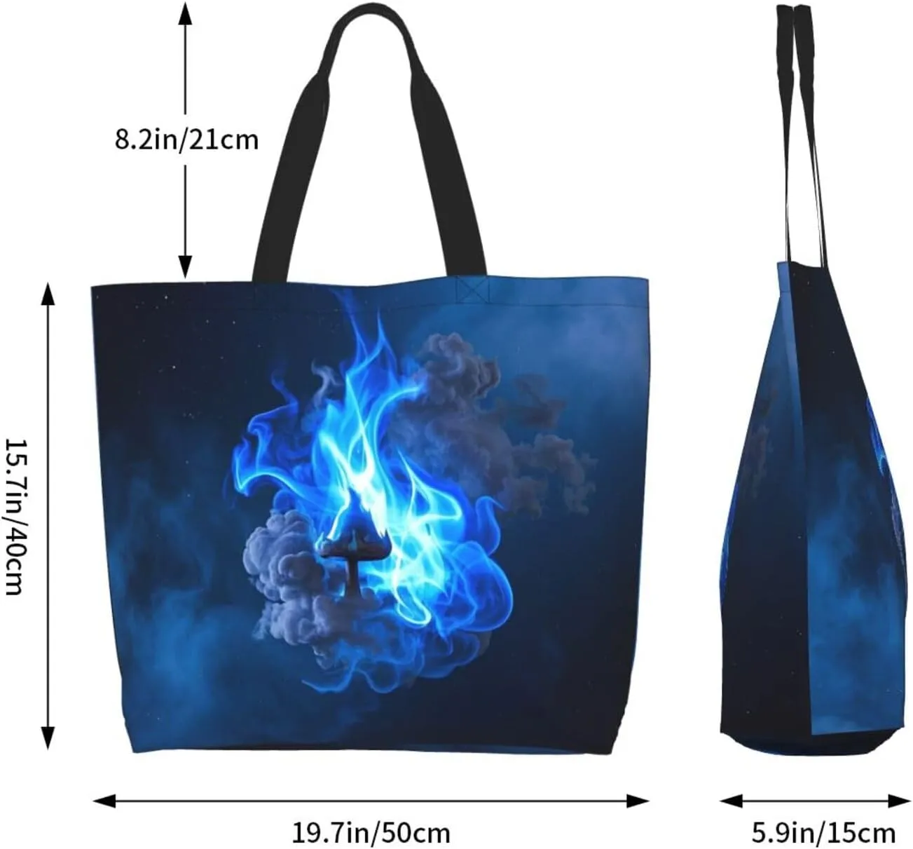 Tote Bag for Women Camouflage Deer Grocery Bag Foldable Shopping Bags Reusable Large Tote Bag