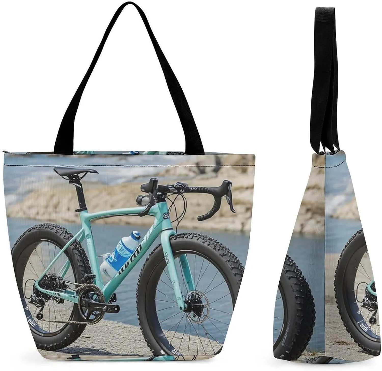 Tote Bag for Women Grocery Bag Snow Owl Foldable Shopping Bags Reusable Large Tote Bag