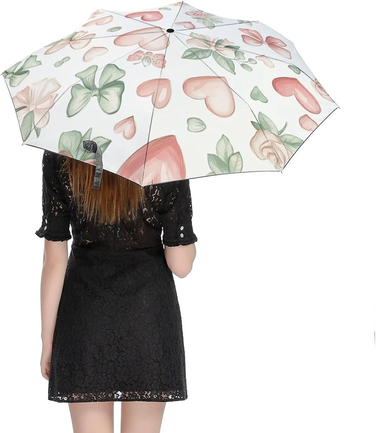 Traditional Chinese Dragon Compact Folding Travel Umbrella Chinoiserie Style Umbrella Auto Open Close Windproof & Rainproof Umbrella Umbrella for Adults