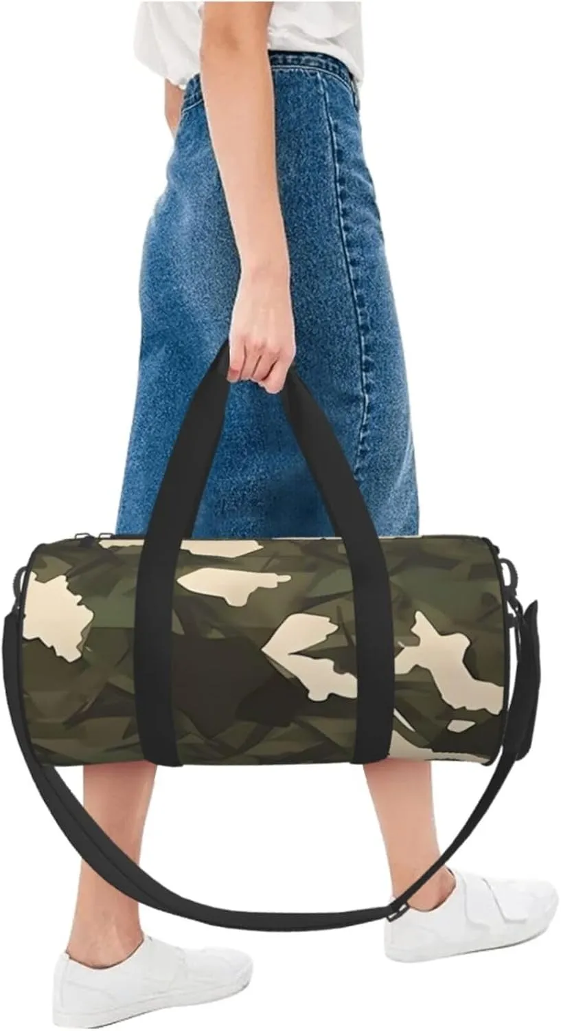Travel Bag For Women,Large Camouflage Print Personal Item Duffle Bags,Weekend Travel Duffel Tote Bag,Travel Sport Gym Bag For Men,Airplane Travel Essentials For Flying