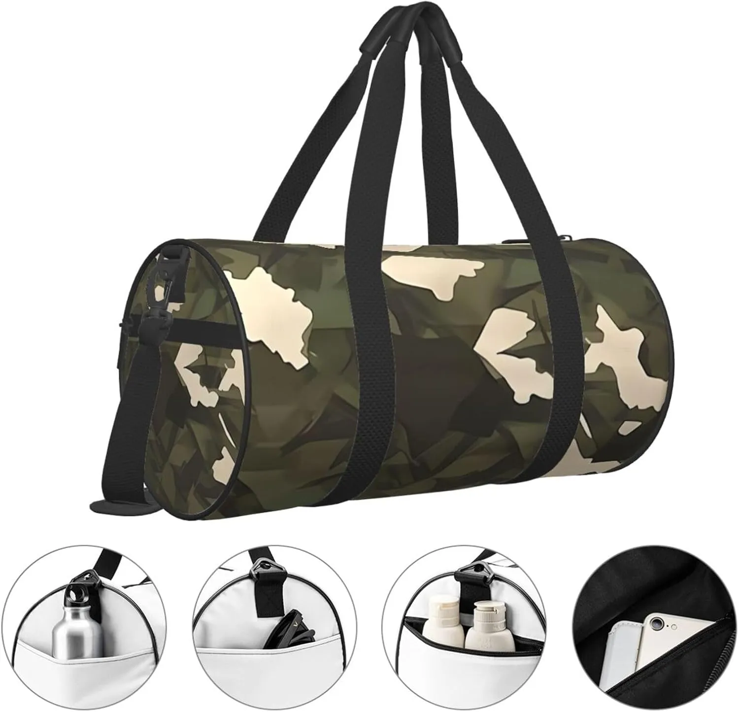 Travel Bag For Women,Large Camouflage Print Personal Item Duffle Bags,Weekend Travel Duffel Tote Bag,Travel Sport Gym Bag For Men,Airplane Travel Essentials For Flying