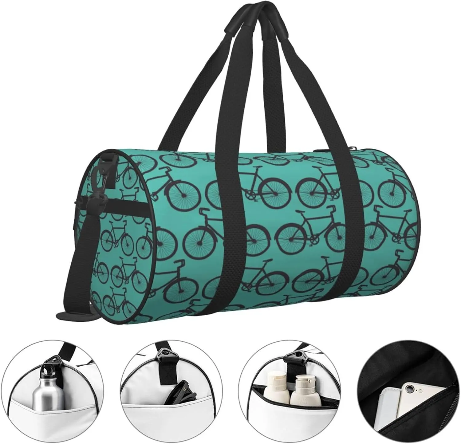 Travel Duffle Bag for Men Women, Sport Bicycle Duffle Bags for Sport Gym Overnight Luggage