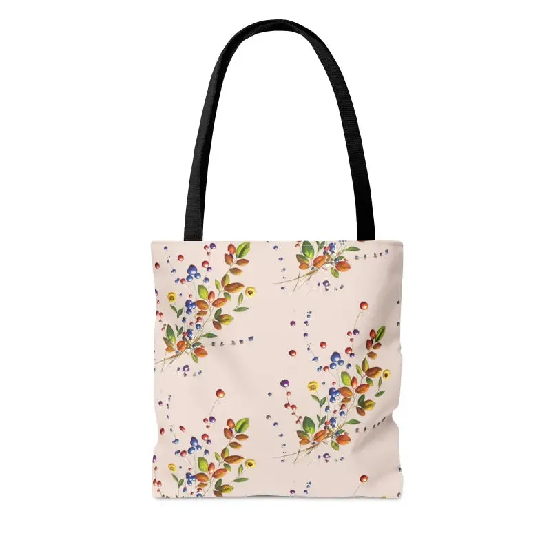 Trendy Tote Bag with Stunning Berries Pattern