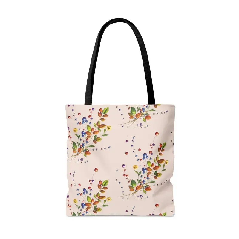 Trendy Tote Bag with Stunning Berries Pattern