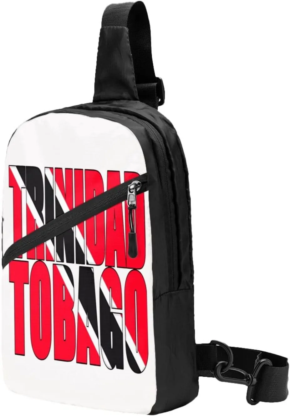 Trinidad and Tobago Flag Packable Crossbody Bag Portable Sling Bags Foldable Travel Daypack Reusable Sports Shoulder Backpack Diagonally Chest Bag for Workout