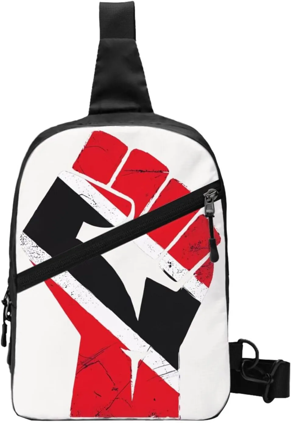 Trinidad Strong Tobago Flag Crossbody Bag Portable Sling Bags Foldable Chest Daypack Reusable Sports Shoulder Backpack Diagonally Casual Rucksack Travel Bag