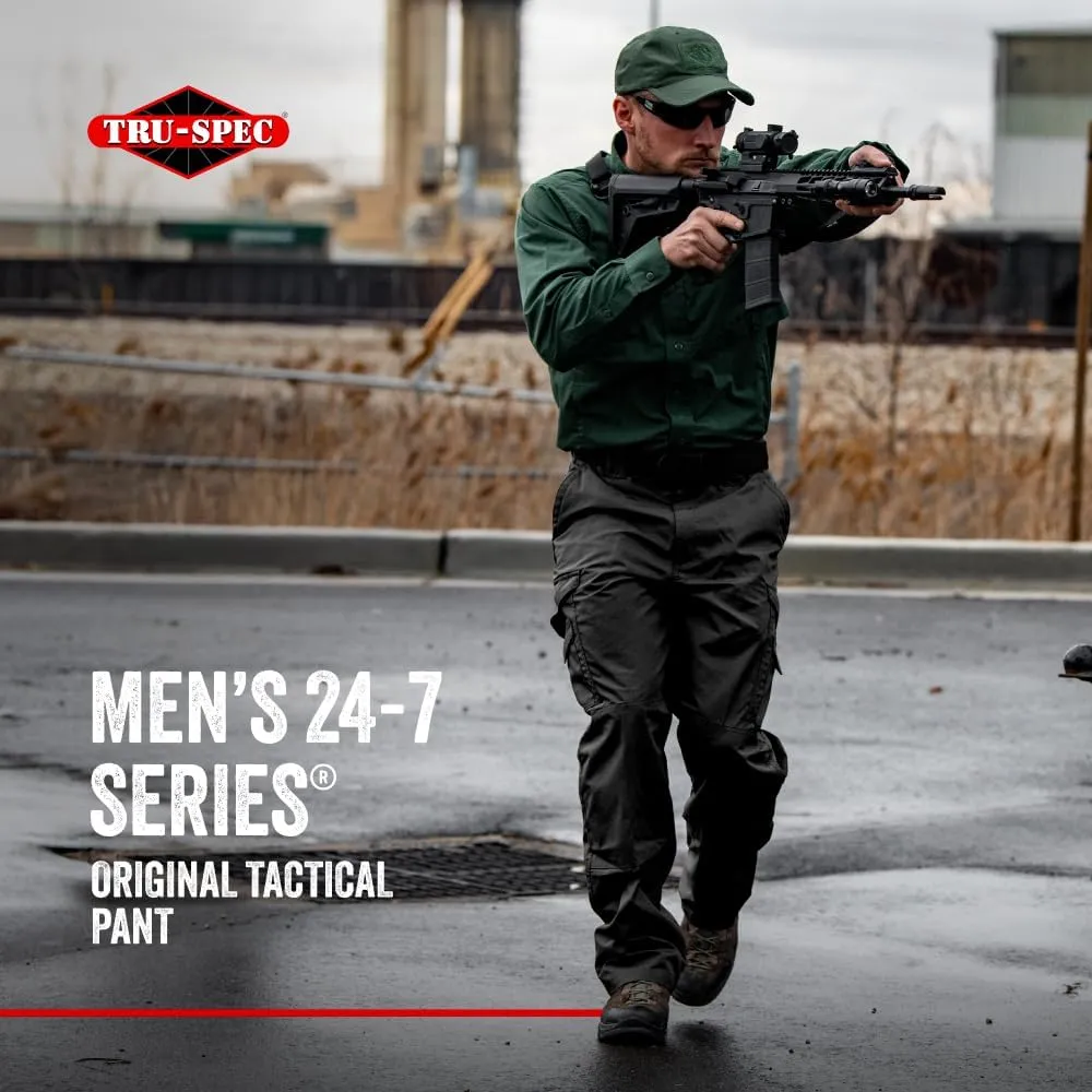 Tru-Spec 24-7 Original Tactical Pants for Men - Water-Resistant Cargo Work Pants with Concealed Carry and Knee Pad Openings