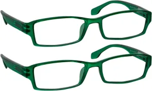 TruVision Readers OTC Reading Glasses, Comfort Spring Hinges for Men and Women, 9501-2 Pk