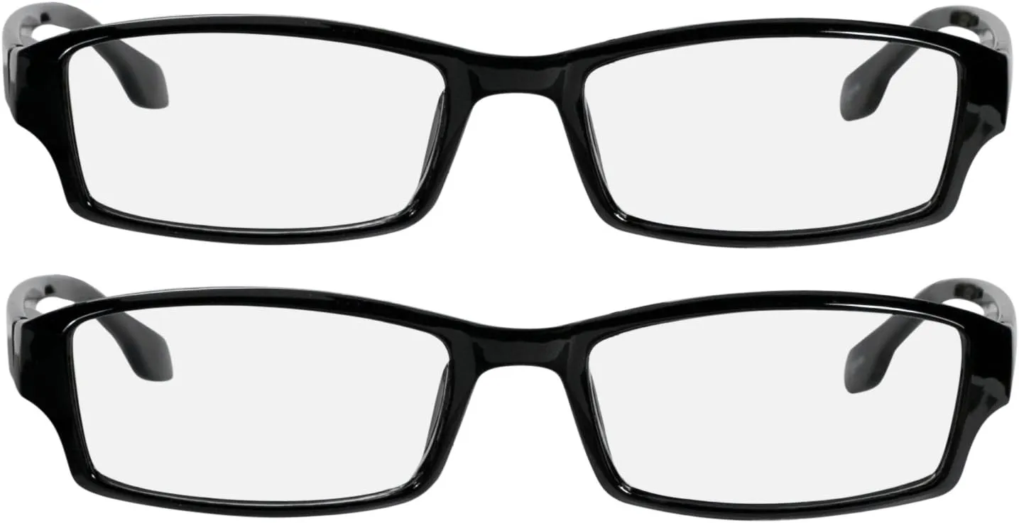 TruVision Readers OTC Reading Glasses, Comfort Spring Hinges for Men and Women, 9501-2 Pk