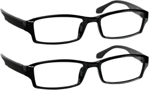 TruVision Readers OTC Reading Glasses, Comfort Spring Hinges for Men and Women, 9501-2 Pk