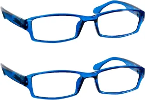 TruVision Readers OTC Reading Glasses, Comfort Spring Hinges for Men and Women, 9501-2 Pk