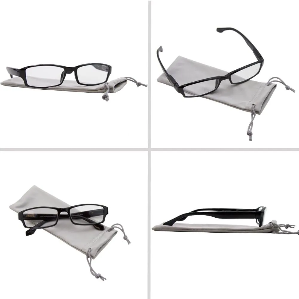 TruVision Readers OTC Reading Glasses, Comfort Spring Hinges for Men and Women, 9501-2 Pk